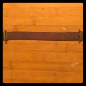 magnetic metallic rainbow colored apple watch band